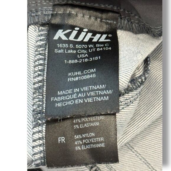 KUHL Shift Amphibia 5129 Hiking Outdoor Gray Blue Shorts Quick Dry Men’s Sz 36 - Picture 10 of 12